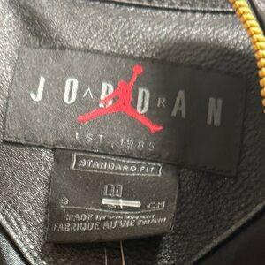 Nike Jordan faux leather jumpsuit